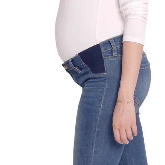 Maternity Jeans Jeggings Distress Wash Size 8 29R - Picture 2 of 16